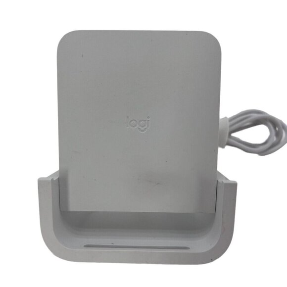 Logitech Powered Wireless Charging Cradle Stand With Adapter & Manual - Picture 2 of 6